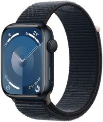 Apple Watch Series 9 GPS 45mm Midnight Aluminium Case with Midnight Sport Loop (MR9C3SA/A)