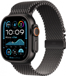 Apple Watch Ultra 2 GPS + Cellular 49mm Black Titanium Case with Black Titanium Milanese (MX5V3TH/A)