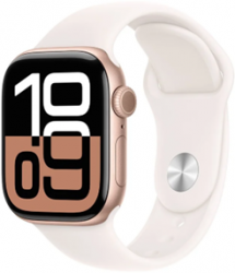 Apple Watch Series 10 GPS + Cellular 42mm Rose Gold Aluminium Case with Light Blush (MWXA3SA/A)