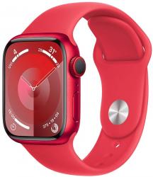Apple Watch Series 9 GPS + Cellular 41mm RED Aluminium Case with RED Sport Band (MRY63SA/A)