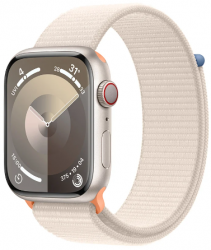 Apple Watch Series 9 GPS + Cellular 41mm Starlight Aluminium Case with Starlight (MRHQ3SA/A)