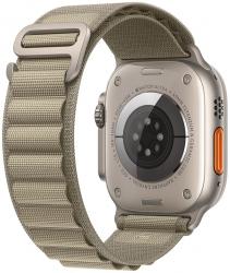 Apple Watch Ultra 2 GPS + Cellular 49mm Titanium Case with Olive Alpine Loop - Medium (MREY3TH/A)
