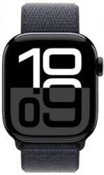 Apple Watch Series 10 GPS 42mm Jet Black Aluminium Case with Ink Sport Loop (MWWG3SA/A)