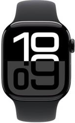 Apple Watch Series 10 GPS 42mm Jet Black Aluminium Case with Black Sport Band (MWWE3SA/A)