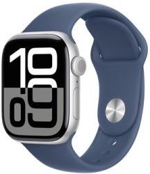 Apple Watch Series 10 GPS 42mm Silver Aluminium Case with Denim Sport Band (MWWA3SA/A)