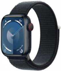 Apple Watch Series 9 GPS + Cellular 41mm Midnight Aluminium Case with Midnight (MRHU3SA/A)