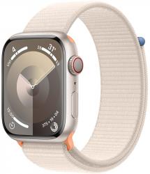 Apple Watch Series 9 GPS + Cellular 45mm Starlight Aluminium Case with Starlight (MRMA3SA/A)