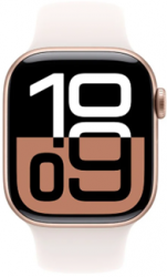 Apple Watch Series 10 GPS + Cellular 42mm Rose Gold Aluminium Case with Light Blush (MWXA3SA/A)