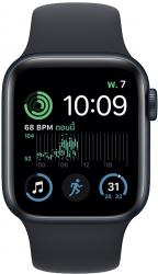 Apple Watch SE GPS + Cellular 44mm Midnight Aluminium Case with Midnight Sport Band (MRH53SA/A)
