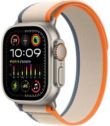 Apple Watch Ultra 2 GPS + Cellular 49mm Titanium Case with Orange Beige Trail Loop (MRF13TH/A)