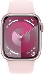 Apple Watch Series 9 GPS 45mm Pink Aluminium Case with Light Pink Sport Band (MR9G3SA/A)