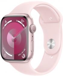 Apple Watch Series 9 GPS 41mm Pink Aluminium Case with Light Pink Sport Band (MR943SA/A)