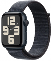 Apple Watch SE GPS 44mm Midnight Aluminium Case with Ink Sport Loop (MXEP3SA/A)