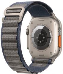 Apple Watch Ultra 2 GPS + Cellular 49mm Titanium Case with Blue Alpine Loop - Small (MREK3TH/A)