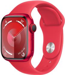 Apple Watch Series 9 GPS + Cellular 41mm RED Aluminium Case with RED Sport Band (MRY83SA/A)