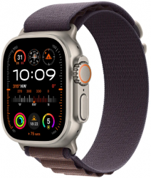 Apple Watch Ultra 2 GPS + Cellular 49mm Titanium Case with Indigo Alpine Loop - Small (MRER3TH/A)