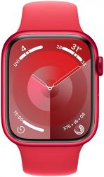 Apple Watch Series 9 GPS 41mm RED Aluminium Case with RED Sport Band (MRXG3SA/A)