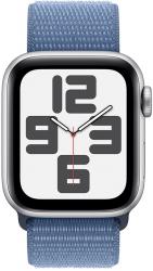 Apple Watch SE GPS + Cellular 40mm Silver Aluminium Case with Winter Blue Sport Loop (MRGQ3SA/A)