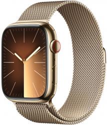 Apple Watch Series 9 GPS + Cellular 45mm Gold Stainless Steel Case with Gold Milanese (MRMU3SA/A)