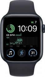 Apple Watch SE GPS 44mm Midnight Aluminium Case with Midnight Sport Band (MRE93SA/A)