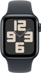 Apple Watch SE GPS + Cellular 40mm Midnight Aluminium Case with Midnight Sport Band (MXGD3SA/A)