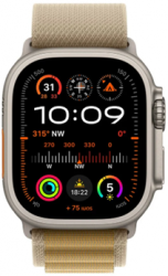 Apple Watch Ultra 2 GPS + Cellular 49mm Natural Titanium Case with Tan Alpine Medium (MX4F3TH/A)