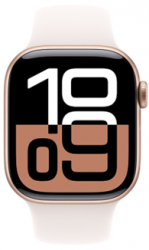 Apple Watch Series 10 GPS + Cellular 46mm Rose Gold Aluminium Case with Light Blush (MWY63SA/A)