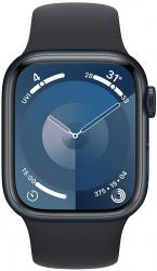 Apple Watch Series 9 GPS 45mm Midnight Aluminium Case with Midnight Sport Band (MR9A3SA/A)