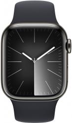 Apple Watch Series 9 GPS + Cellular 41mm Graphite Stainless Steel Case with Midnight (MRJ93SA/A)