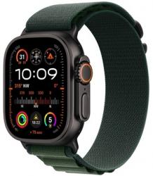 Apple Watch Ultra 2 GPS + Cellular 49mm Black Titanium Case with Dark Green Alpine Large (MX4T3TH/A)