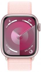 Apple Watch Series 9 GPS + Cellular 45mm Pink Aluminium Case with Light Pink Sport Loop (MRMM3SA/A)