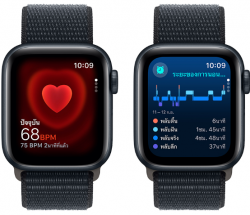 Apple Watch SE GPS 40mm Midnight Aluminium Case with Midnight Sport Loop (MRE03SA/A)