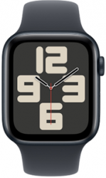 Apple Watch SE GPS + Cellular 44mm Midnight Aluminium Case with Midnight Sport Band (MXGL3SA/A)