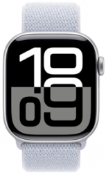 Apple Watch Series 10 GPS 42mm Silver Aluminium Case with Blue Cloud Sport Loop (MWWD3SA/A)