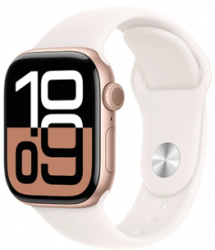Apple Watch Series 10 GPS + Cellular 42mm Rose Gold Aluminium Case with Light Blush (MWX93SA/A)