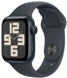 Apple Watch SE GPS 40mm Midnight Aluminium Case with Midnight Sport Band (MXE93SA/A)