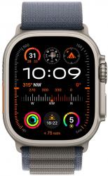 Apple Watch Ultra 2 GPS + Cellular 49mm Titanium Case with Blue Alpine Loop - Large (MREQ3TH/A)
