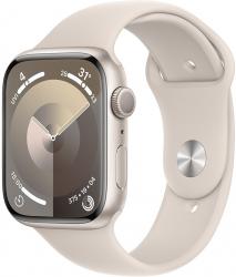 Apple Watch Series 9 GPS 41mm Starlight Aluminium Case with Starlight Sport Band (MR8T3SA/A)