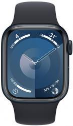 Apple Watch Series 9 GPS 45mm Midnight Aluminium Case with Midnight Sport Band (MR993SA/A)