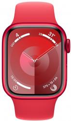 Apple Watch Series 9 GPS + Cellular 41mm RED Aluminium Case with RED Sport Band (MRY83SA/A)