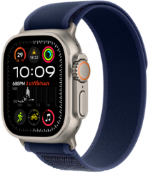 Apple Watch Ultra 2 GPS + Cellular 49mm Natural Titanium Case with Blue Trail Loop (MX4J3TH/A)