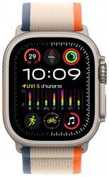 Apple Watch Ultra 2 GPS + Cellular 49mm Titanium Case with Orange Beige Trail Loop (MRF13TH/A)