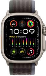 Apple Watch Ultra 2 GPS + Cellular 49mm Titanium Case with Blue Black Trail Loop - S/M (MRF53TH/A)