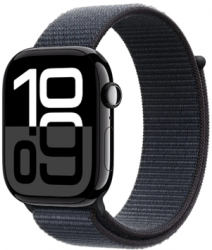 Apple Watch Series 10 GPS 46mm Jet Black Aluminium Case with Ink Sport Loop (MWWR3SA/A)