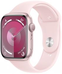 Apple Watch Series 9 GPS 41mm Pink Aluminium Case with Light Pink Sport Band (MR933SA/A)