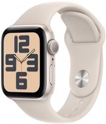 Apple Watch SE GPS 40mm Starlight Aluminium Case with Starlight Sport Band (MR9U3SA/A)