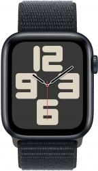 Apple Watch SE GPS 44mm Midnight Aluminium Case with Midnight Sport Loop (MREA3SA/A)