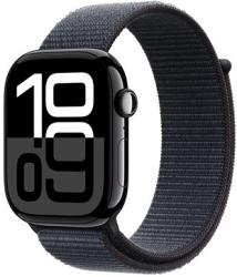 Apple Watch Series 10 GPS + Cellular 46mm Jet Black Aluminium Case with Ink Sport Loop (MWY53SA/A)
