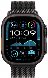 Apple Watch Ultra 2 GPS + Cellular 49mm Black Titanium Case with Black Titanium Milanese (MX5U3TH/A)