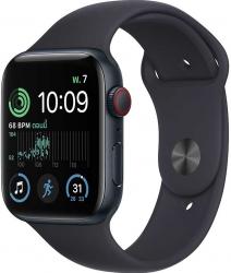 Apple Watch SE GPS + Cellular 44mm Midnight Aluminium Case with Midnight Sport Band (MRH53SA/A)